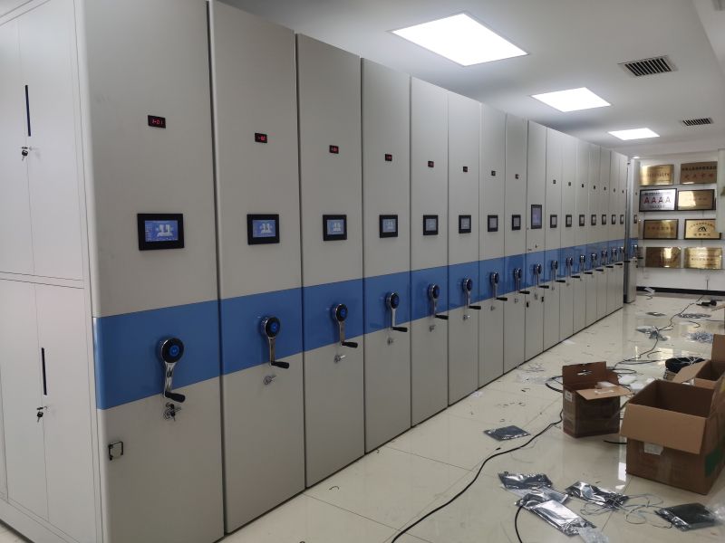 RFID档案管理系统， 智能密集柜， 档案库房一体化， 档案数字化， 电动密集架